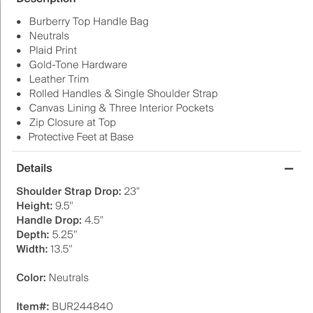 Authentic Burberry Leather Trimmed Exploded Check… - image 7